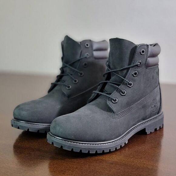 Timberland Waterville 6 Womens Black Boots Leather - Picture 3 of 14